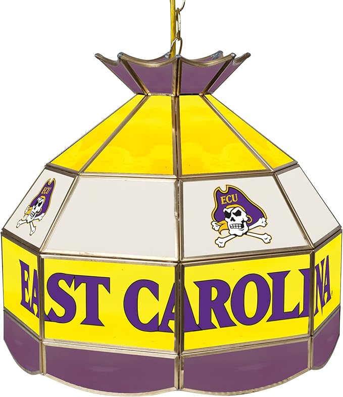 NCAA East Carolina 16Inch Stained Glass Tiffany Lamp Sports Fan Billiard