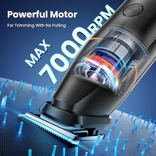 Miniatura 7 de Afeitadora de vello corporal para hombre, afeitadora resistente al agua para la ingle, testículos y bolas, kit de aseo eléctrico sin cortes para