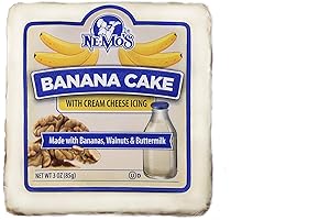 Nemos Cake Squares Banana Flavored - Delightfully Spongey and Scrumptious - Perfect...