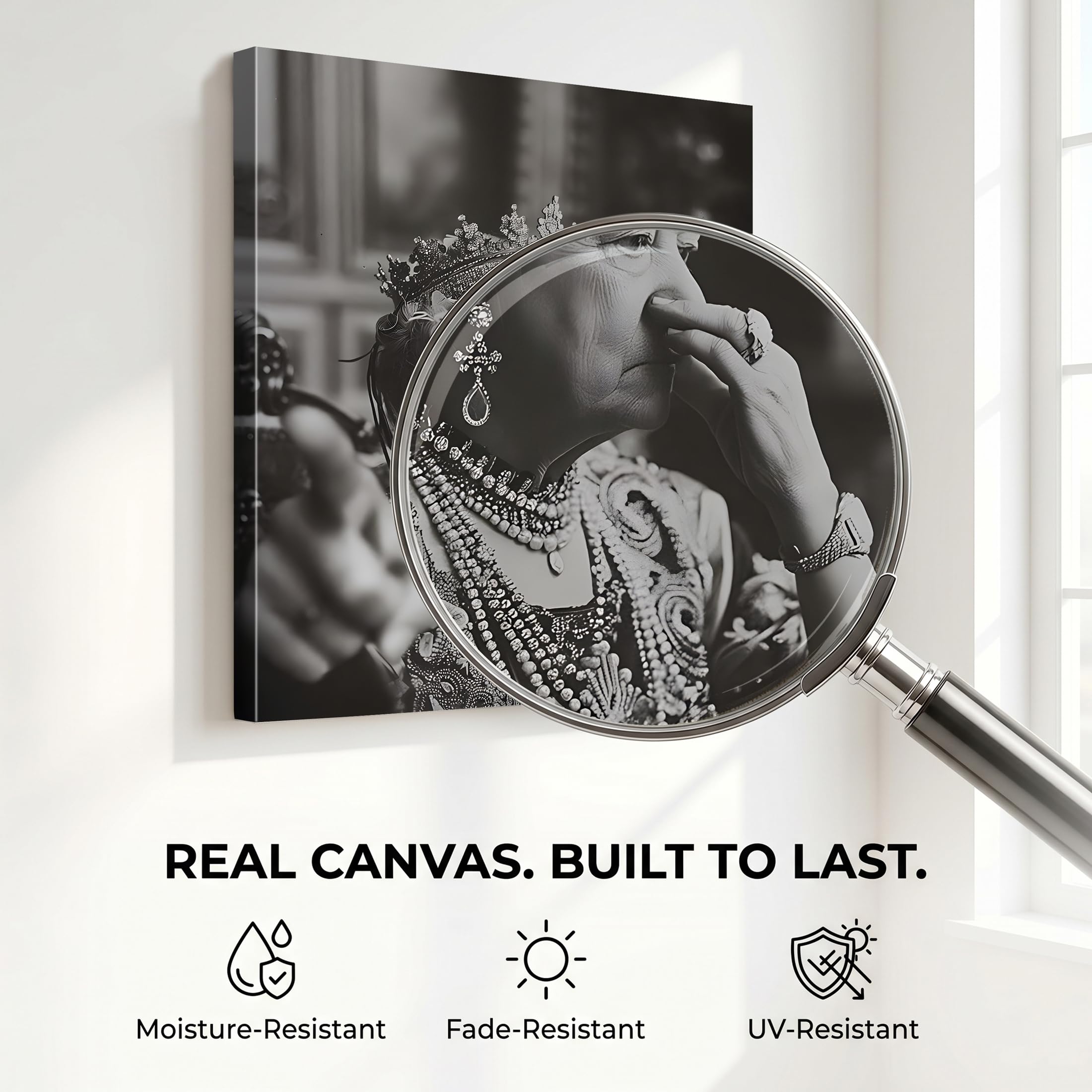 Amazon.com: Funny Framed Canvas Wall Art Bathroom Decor Queen