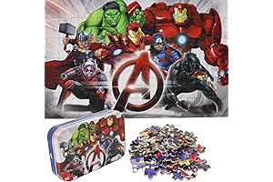 Jigsaw Puzzles for Kids Ages 4-8, 60 Pieces Marvel Avengers: Hulk Assemble...
