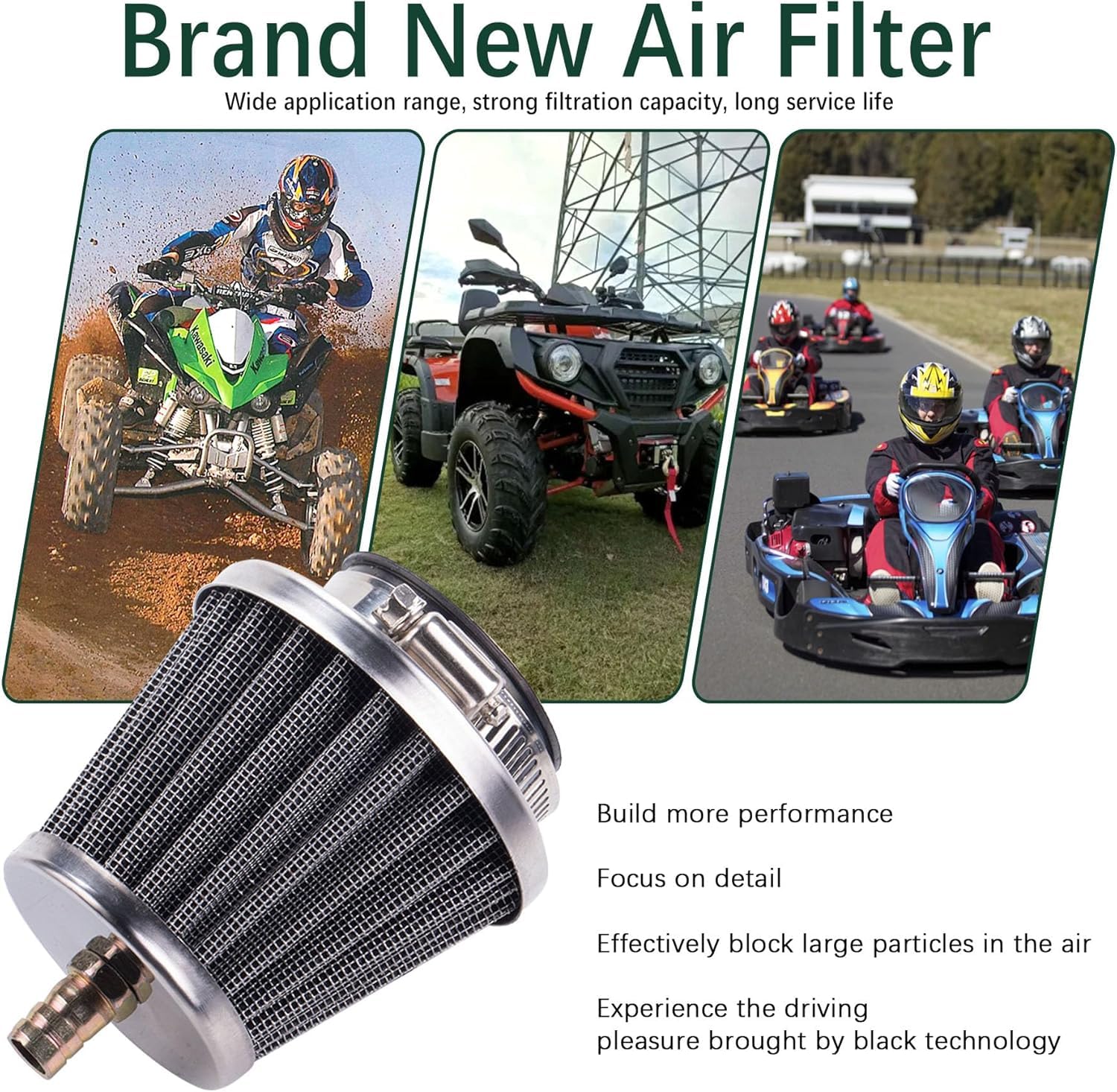 44mm Filtre à Air Pour GY6 50cc-150cc ATV Quad, Go Burundi
