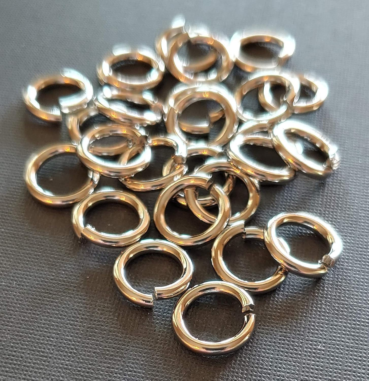 Snapeez II ULTRAPLATE Imitation Rhodium Ring Hard Open Jump