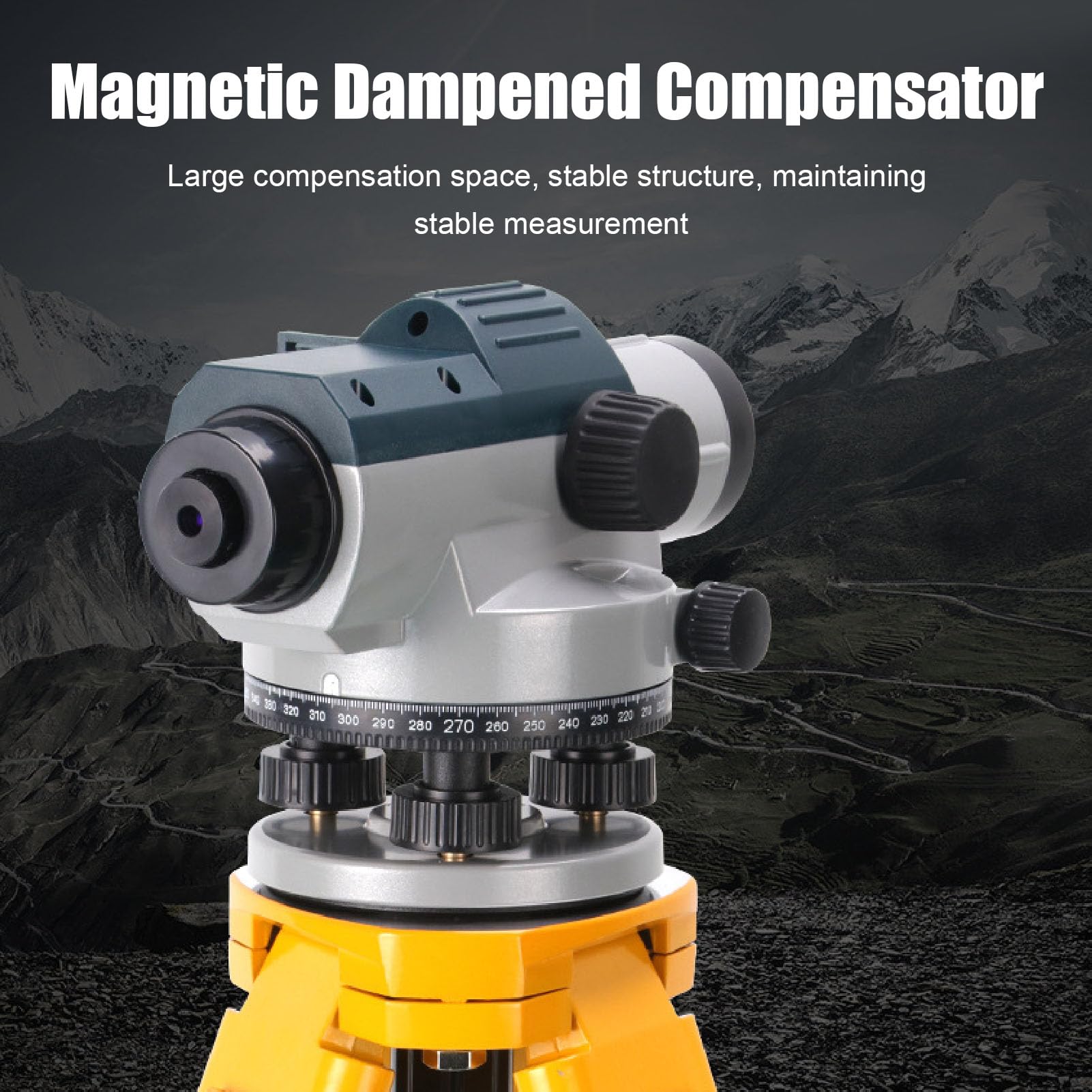 Niveau Automatique de Haute Précision à Grossissement 32X, Outil de Mesure D'angle de Distance de Hauteur, Outil D'arpentage à Nivellement Automatique avec Compensateur