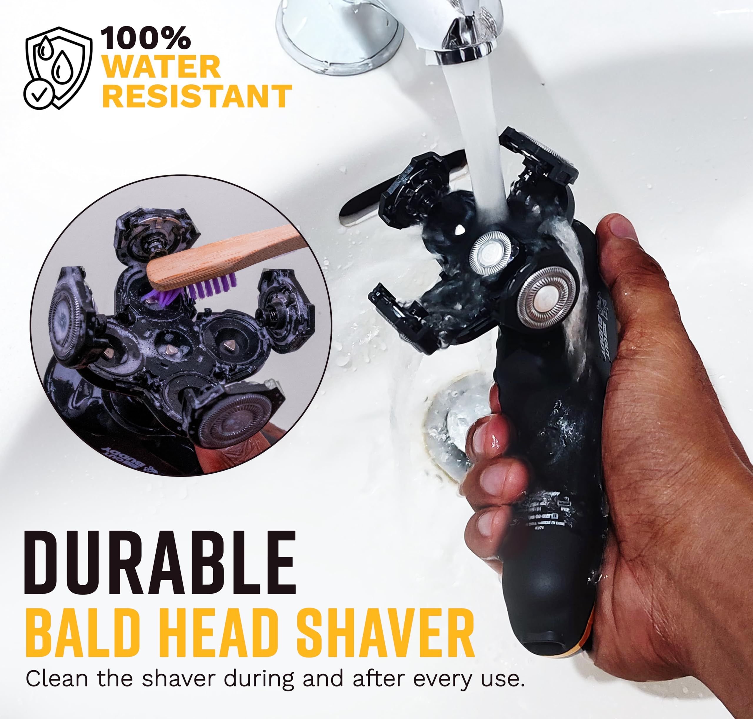 The Cut Buddy Deluxe Replacement Rotary Shaver Head, Universal Fit for Most Rotary Shavers, Designed for Textured Hair, Easy to Clean