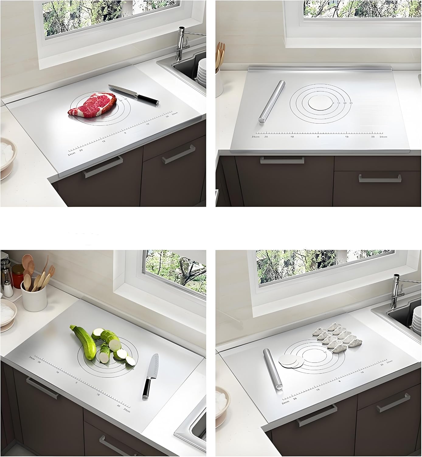 Cutting Board 316 Stainless Steel,Chopping Board,Cutting Boards for Kitchen,Large Cutting Board for Chopping Meat,Vegetables,Fruits,Cheese (27.56 * 22.83in)