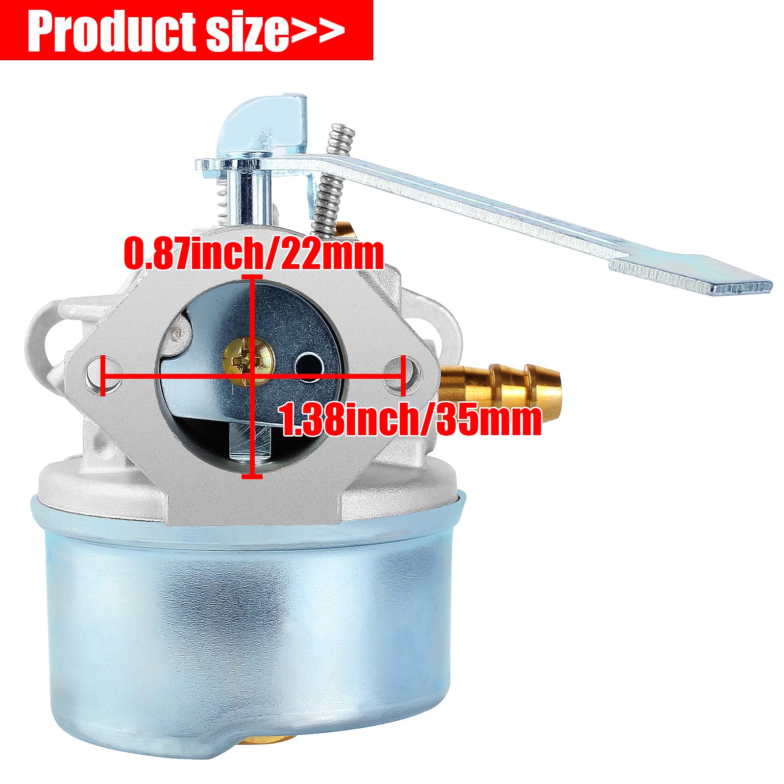 YOFMOO Carburetor Compatible for Tecumseh 632552 632557 632557A 632560 632560A 632641 640086 640086A 640092 640092A 640098 640098A 640311 HSK600 HSK635 TH098SA 3HP 3.25HP 3.5HP 3.75HP Snowblower - Image 2