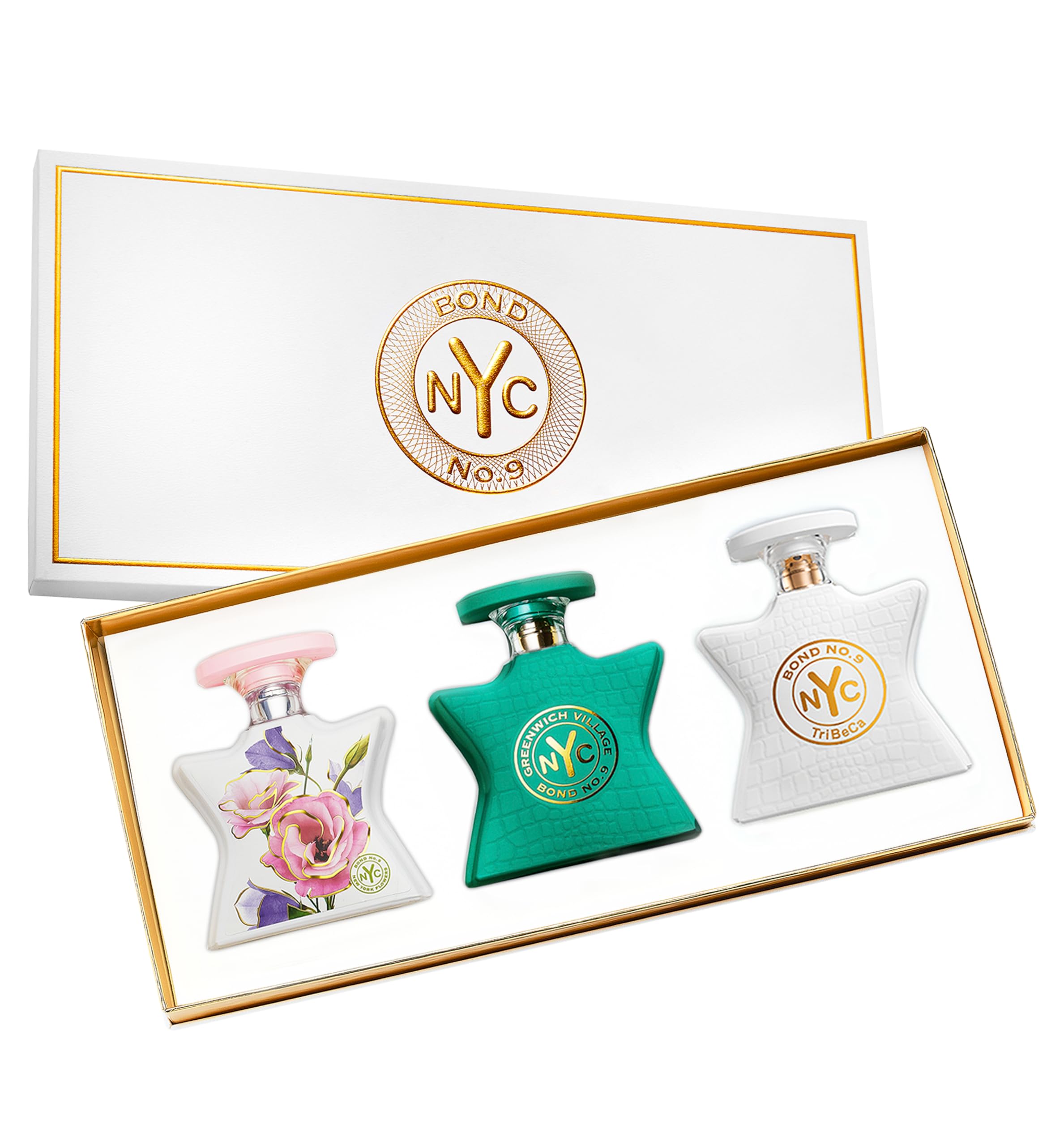 Bond No 9 New York Womens Luxe Eau de Parfum Trio - Fragrance Gift Set Including New York