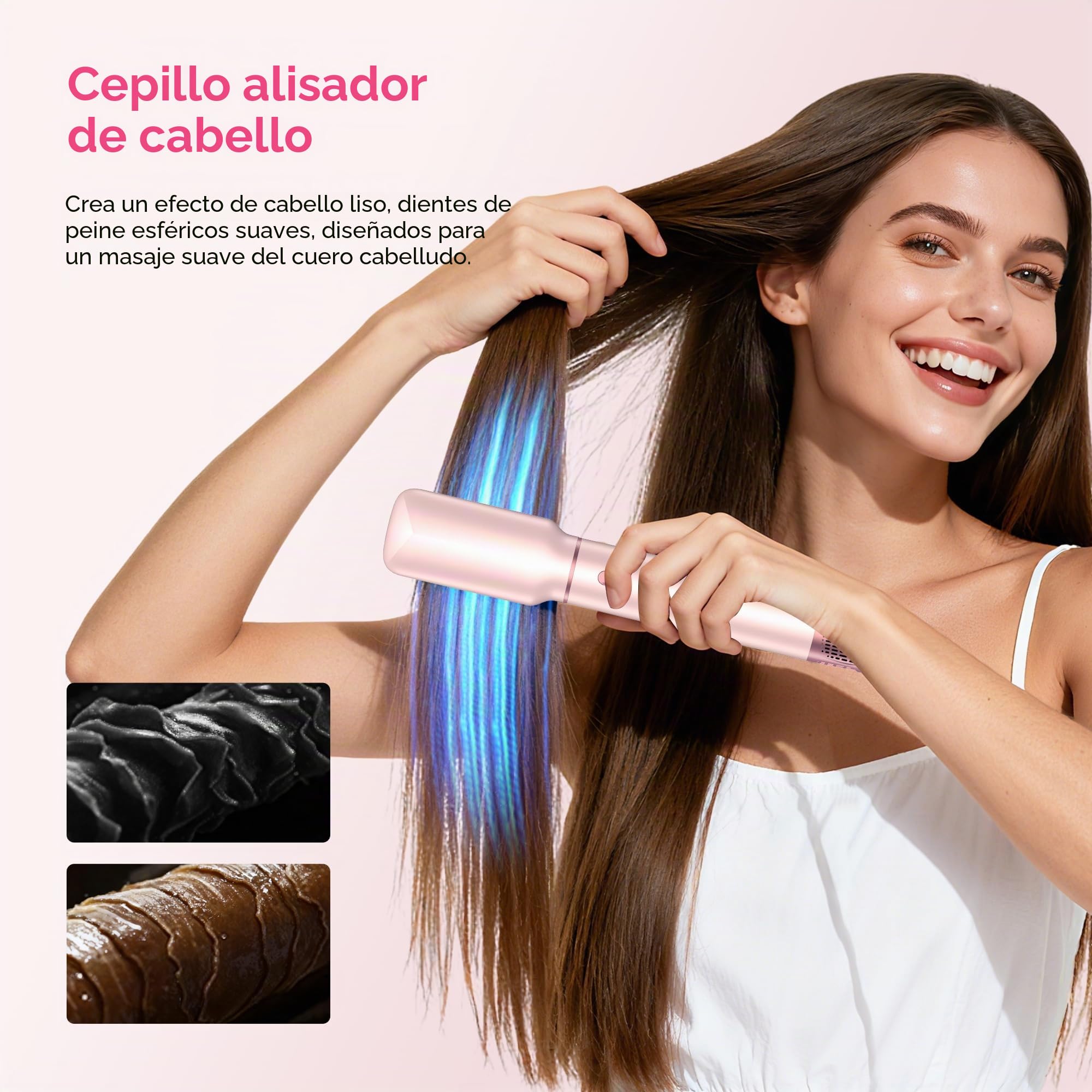 Atopskins Air Styler Secador 5 en 1 Secador Moldeador de Pelo 5 Cabezales, Caliente con Rizador, Thermal Brush, moldeador pelo Cepillo Secador Pelo uego de brochas para secar el cabello