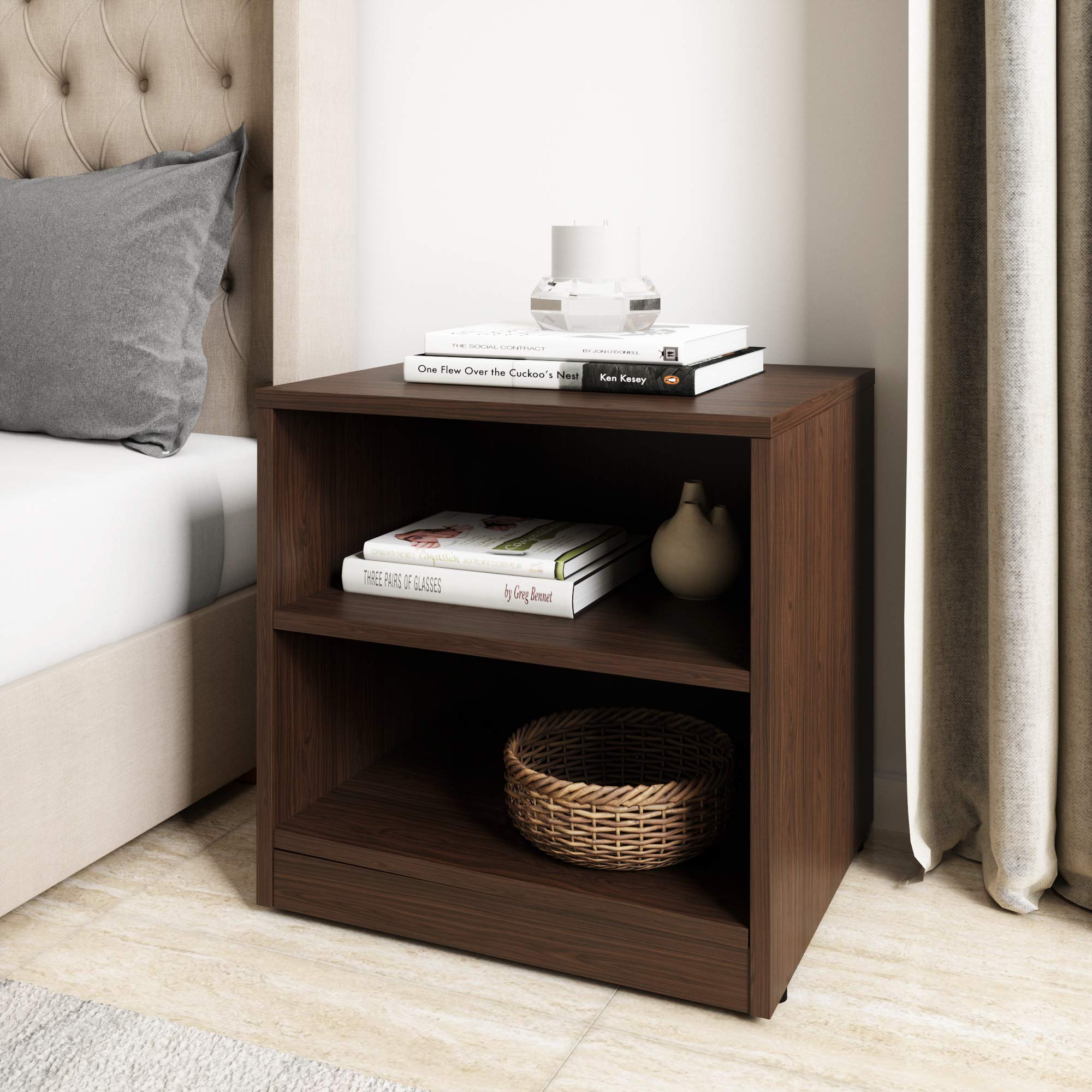 See full amazon price history chart for Amazon Brand - Solimo Tucana Engineered Wood Walnut Finish Contemporary Bedside Table (Brown) Amazon Brand - Solimo Tucana Engineered Wood Walnut Finish Contemporary Bedside Table (Brown) (B07L1DH1Q5) Amazon Price History, Amazon Price Tracker