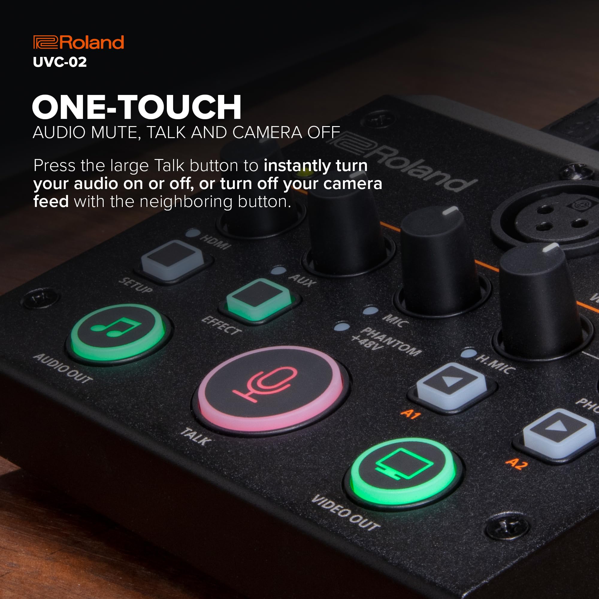 Roland UVC-02 | Compact Web Presentation Dock | Enhanced Audio