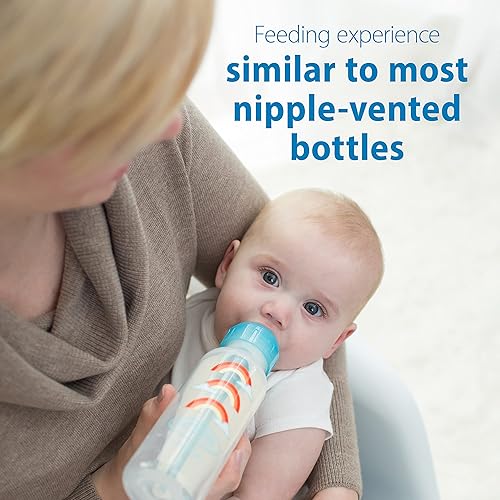 Miniatura 3 de Dr. Brown's Options+ Kit de inicio de biberón estrecho a sorbo, individual, azul, 8 onzas (paquete de 2)