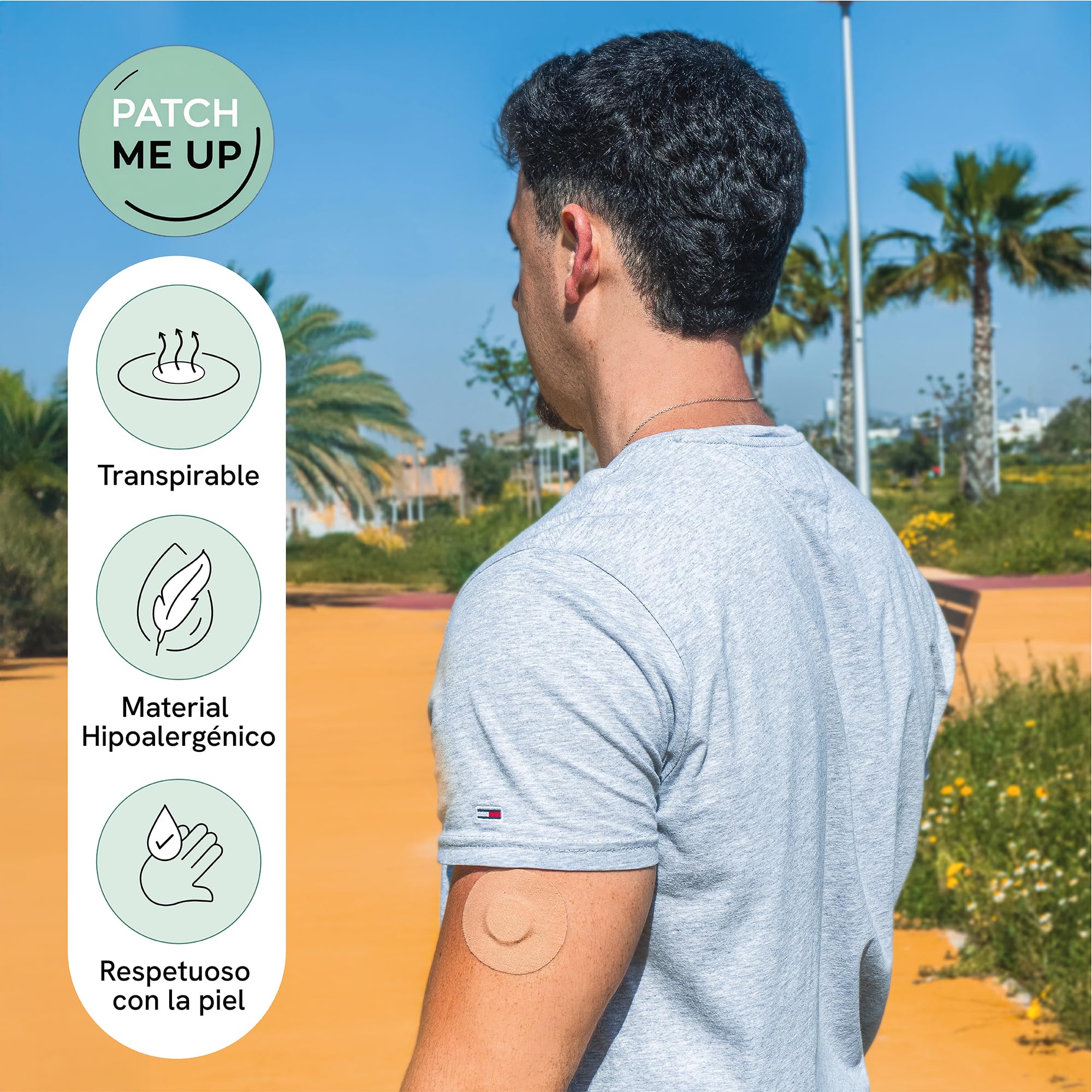 15 Uds Parches Sensor Freestyle Libre 2 y 3 - Adhesivos para Diabetes Hipoalergénicos Impermeables y Transpirables - Fijación 14 Días para Deporte Ducha - Protector Medidor de Glucosa