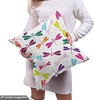 Vista 244 de Ambesonne Tela Geométrica por Yarda, Diseño Monocromo Patrón Abstracto de Líneas Continuas sobre Fondo Liso, Tela de Punto Elástico para Ropa