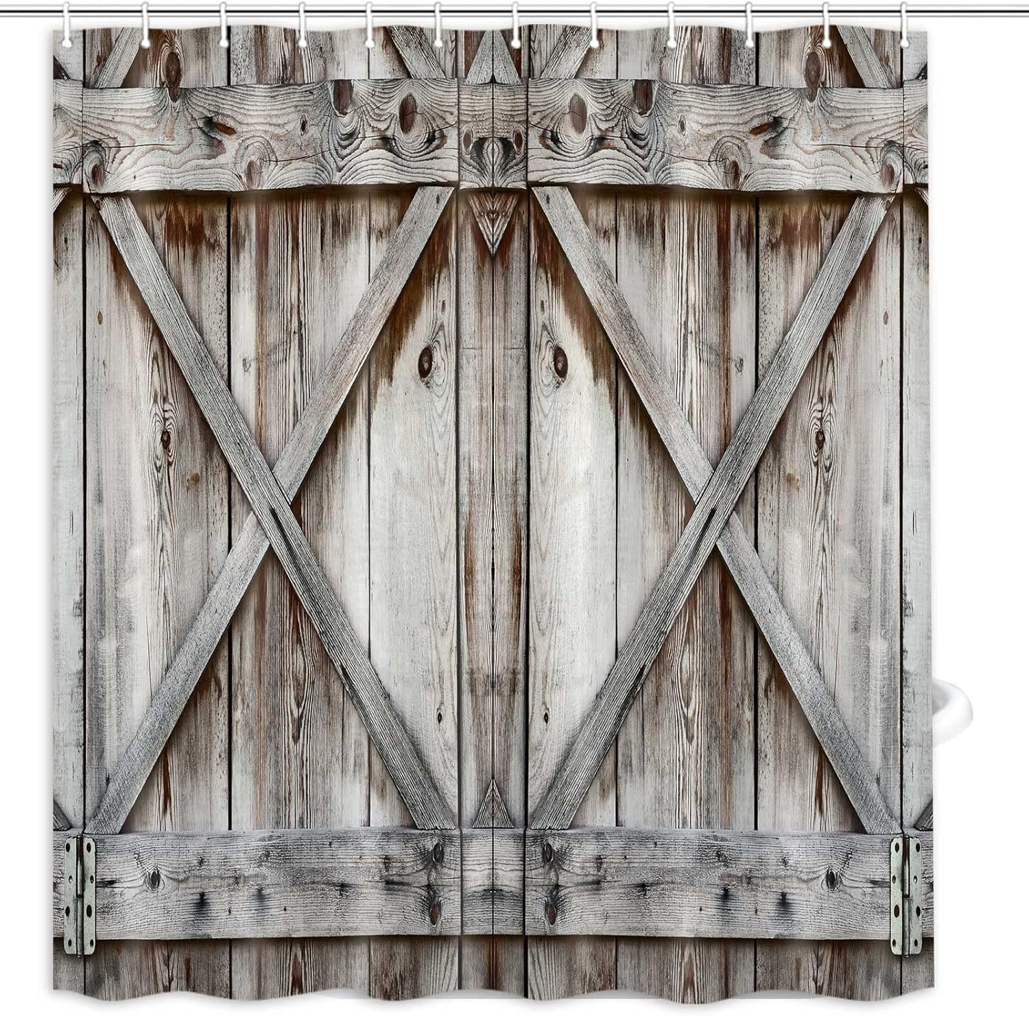 MERCHR Rustic Farmhouse Shower Curtain, Western Country