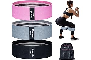 Resistance Bands for Legs, 3-Level Exercise Booty Bands