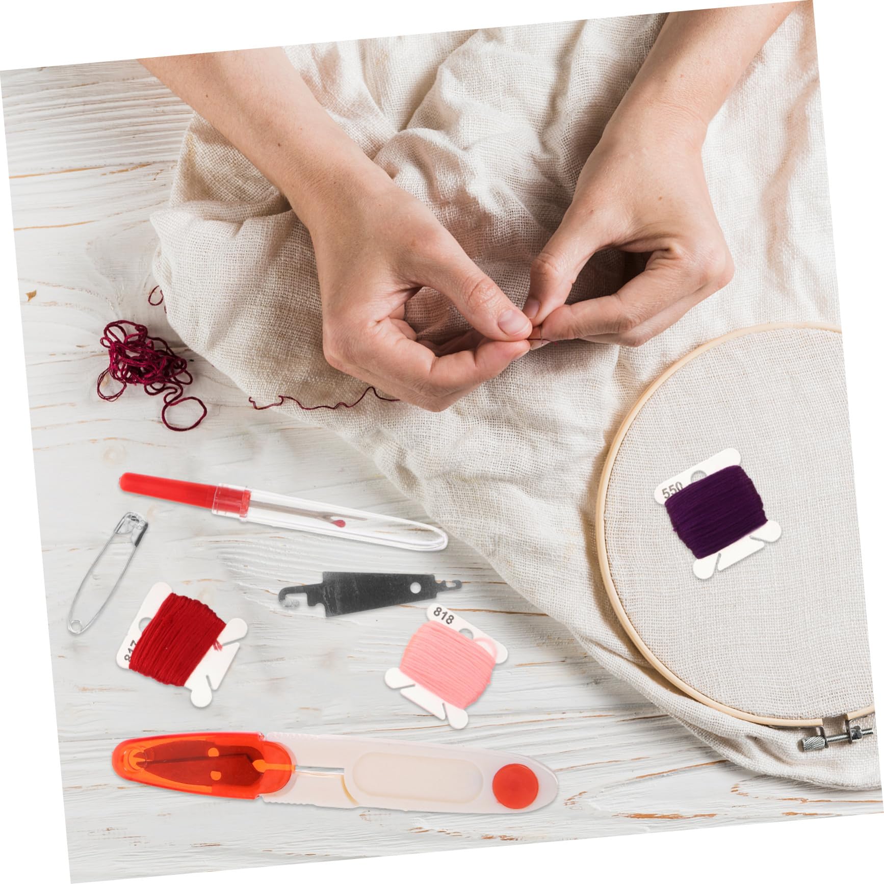 Homoyoyo Kit de Bordado para Principiantes 50 Colores con Caja Plástica