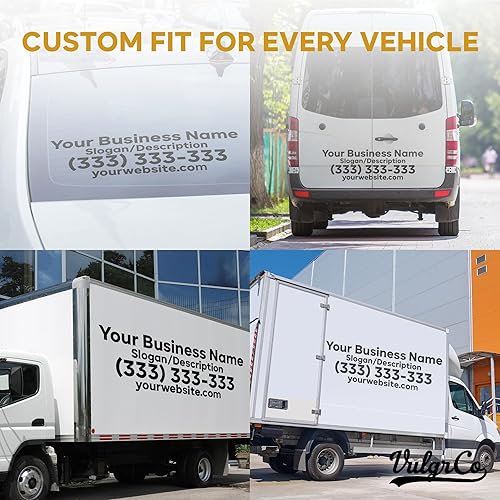 Miniatura 6 de VulgrCo Calcomanías personalizadas para camiones, calcomanías de número USDOT, calcomanías personalizadas para camiones, calcomanías resistentes a
