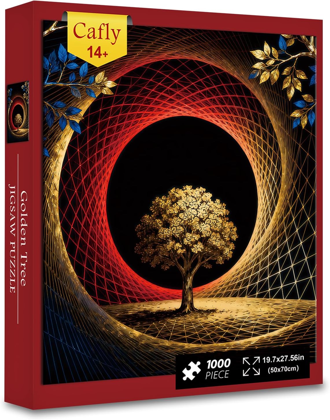 Jigsaw Puzzles for Adults 1000 Pieces - Challenging Fun Puzzles Stunning Art Wall Decor, Gift for Adult Puzzle Lovers, Family Game, Golden Tree C0834
