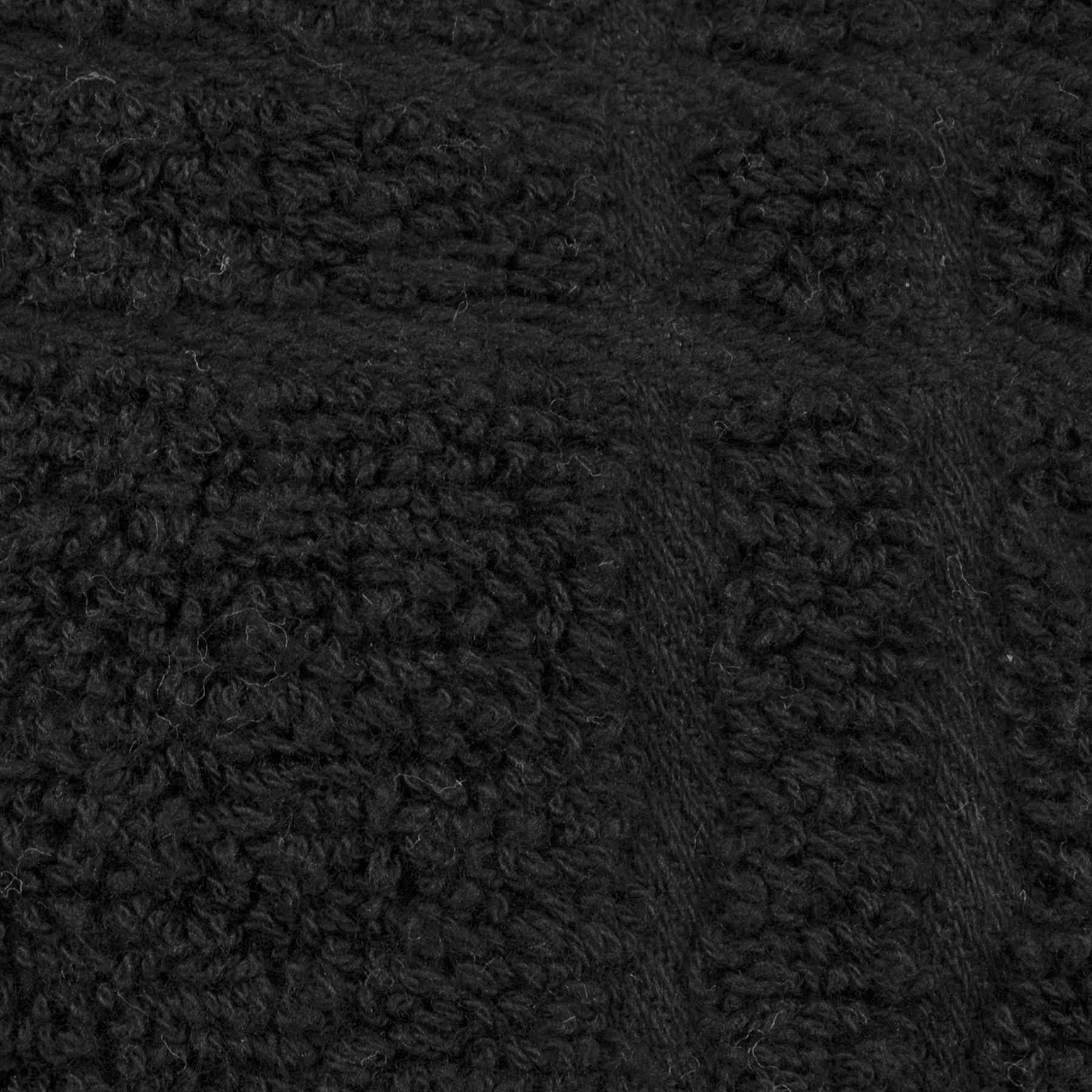 Ritz Haning Lot de 2 Serviettes en Coton Noir uni à Carreaux