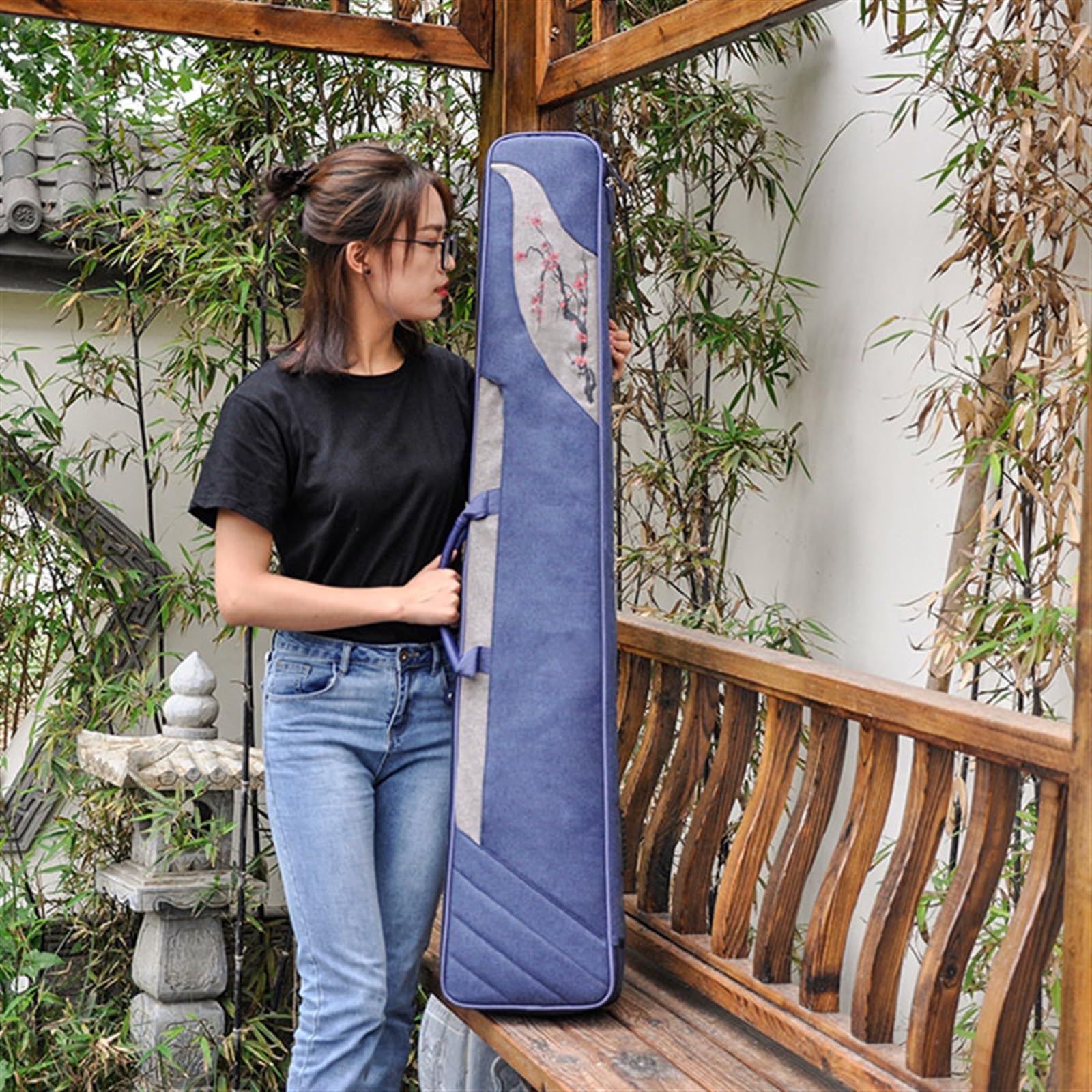 Amazon | 7 弦古い桐古琴 大人/初心者の練習用手作り古琴 バッグ付き