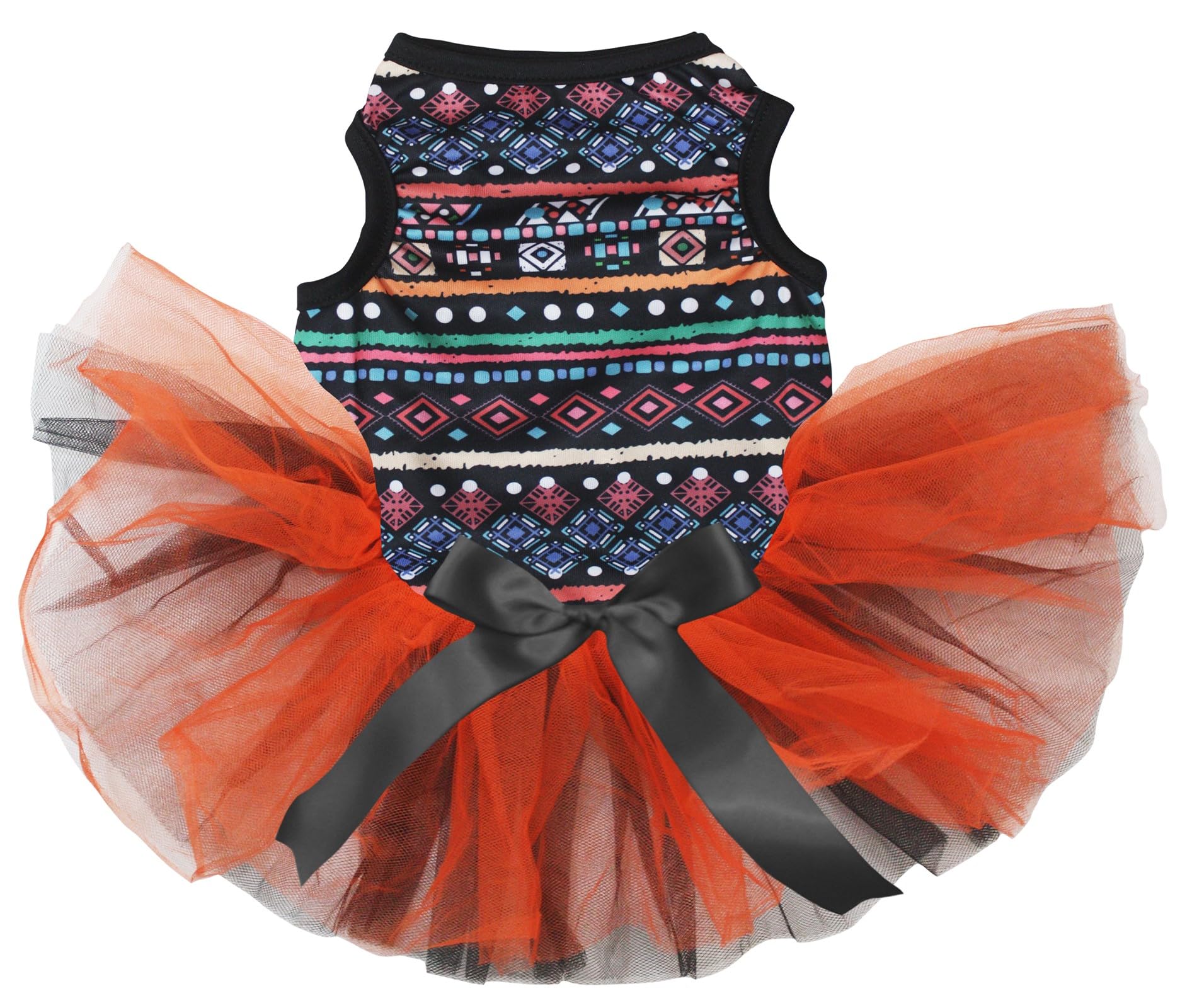 Chemise chiot géométrie orange noir pour les balades urbaines