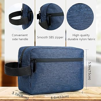 Beauty Case Da Viaggio Lifewit | 3 Scomparti Impermeabile | Per Uomo E Donna | Nero