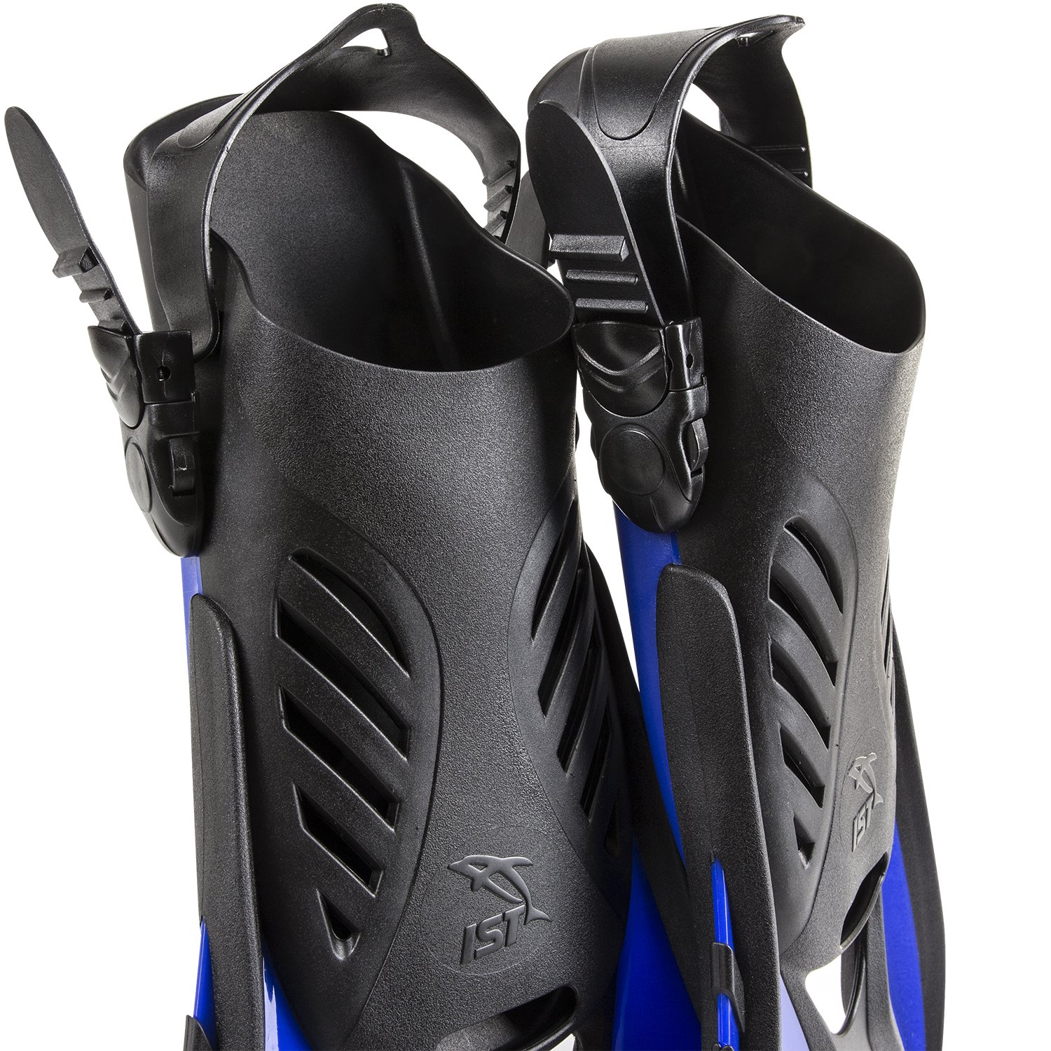 IST FK31 Otter Aletas de natación para Trekking, compactas y Cortas con talón Abierto y Correas Ajustables para Viajes