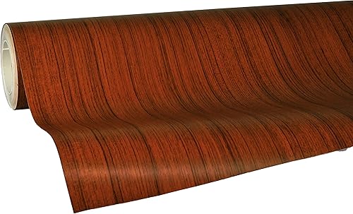 VVIVID Rollo de vinilo texturizado con acabado de madera de roble de 12 x 48 pulgadas para muebles de oficina en casa, bricolaje, sin ensuciar,
