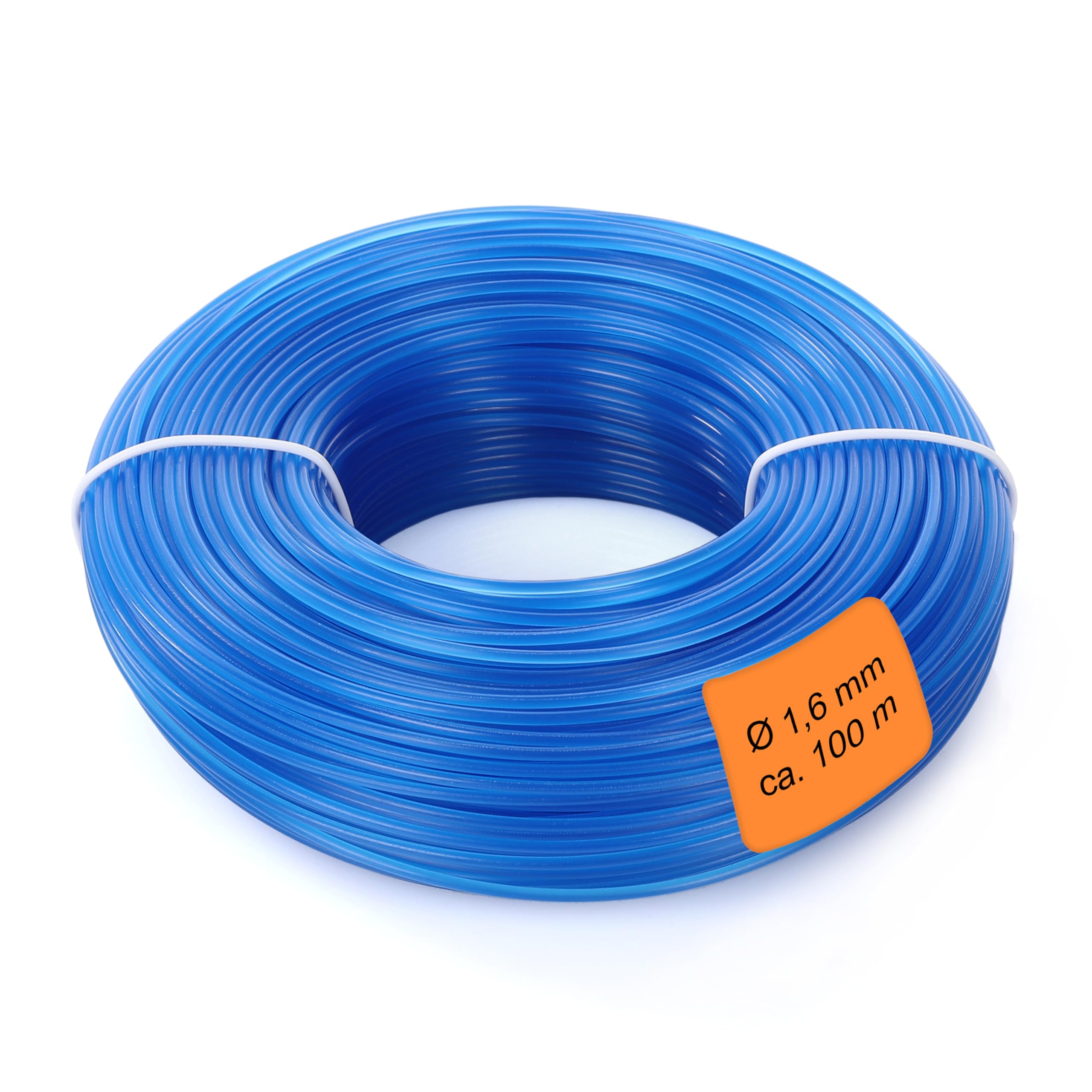 LaGreen Nylon Trimmerfaden Mähfaden für Rasentrimmer und Freischneider - Geeignet zum Trimmen von Rasen, Rasenkanten und Unkraut - Blau 1,6 mm x 100 m