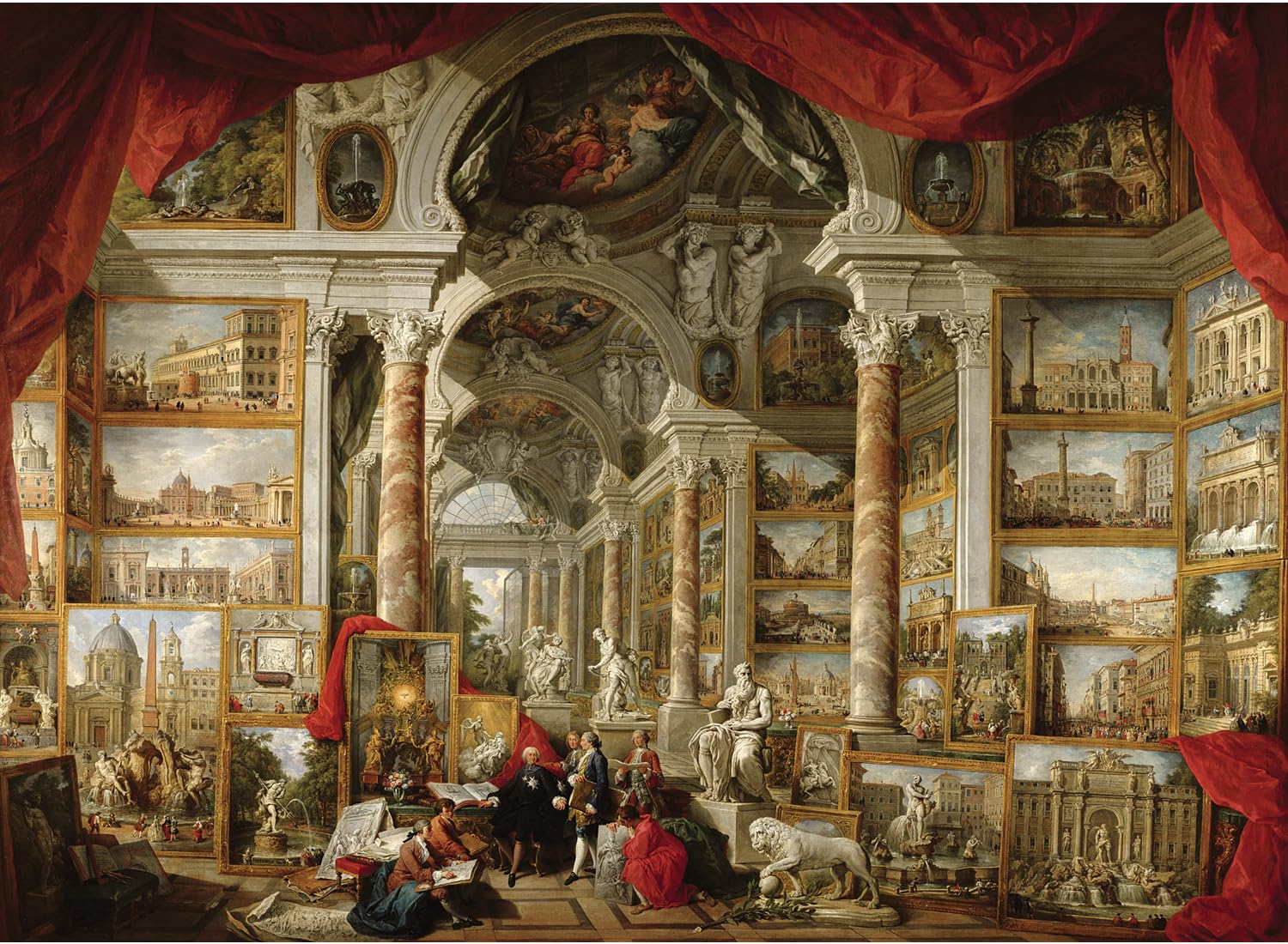 Anatolian Puzzle -Gallery with Views of Modern Rome 4000 Piece Jigsaw Puzzle # 5204