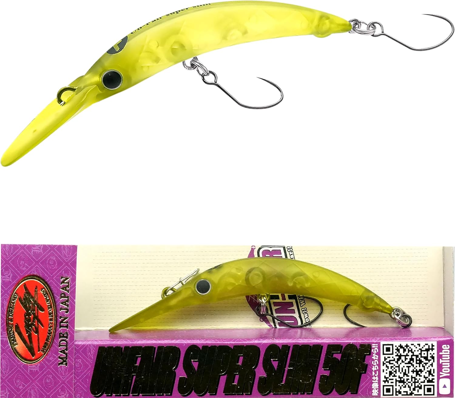 LUCKY CRAFT UNFAIR SUPER SLIM 50F, LUCKY CRAFT, ELIAR CRANKS, TUBE TACK, CRANKBAIT, FISHING LURES, AREA TROUT, MANAGEMENT FISHING