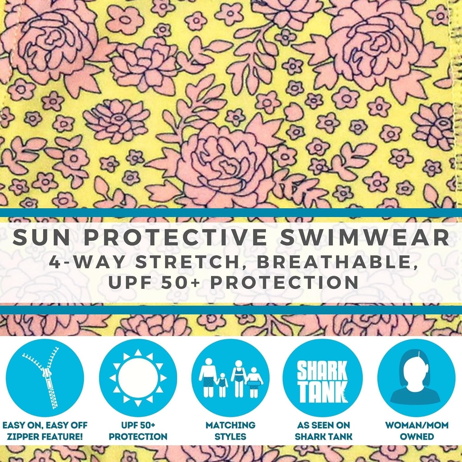 SwimZip Girls' Long-Sleeve UPF 50+ Swimsuit for Baby, Toddler, & Little Girls - Image 8