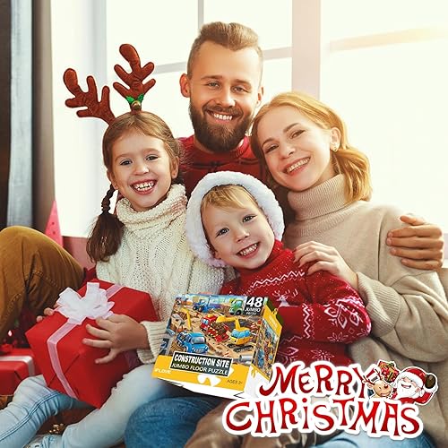 Miniatura 7 de Rompecabezas de suelo jumbo para niños, rompecabezas grandes de construcción de 48 piezas para niños de 3 a 5 años, juguetes educativos de