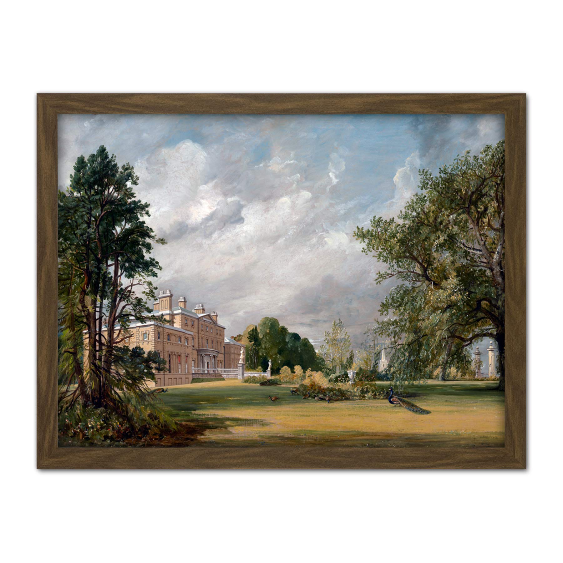 Artery8 Constable Malvern Hall 1821 Painting Artwork Framed Wall Art Print 18X24 Inch