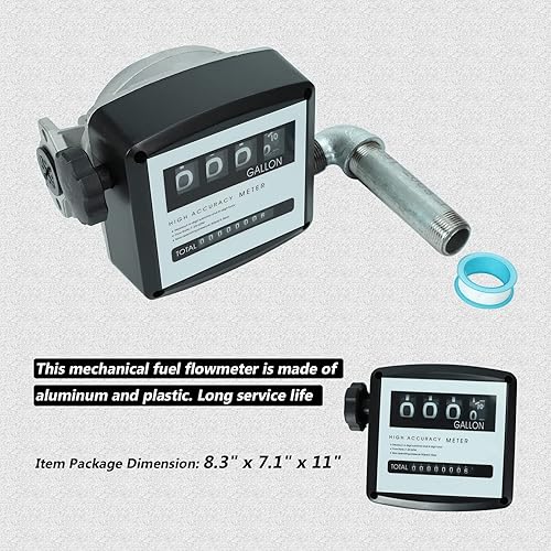 Miniatura 4 de Bomba de transferencia de combustible rojo de 12 V 15 GPM Gasolina DC con kit de boquilla y medidor de flujo de combustible diesel para queroseno