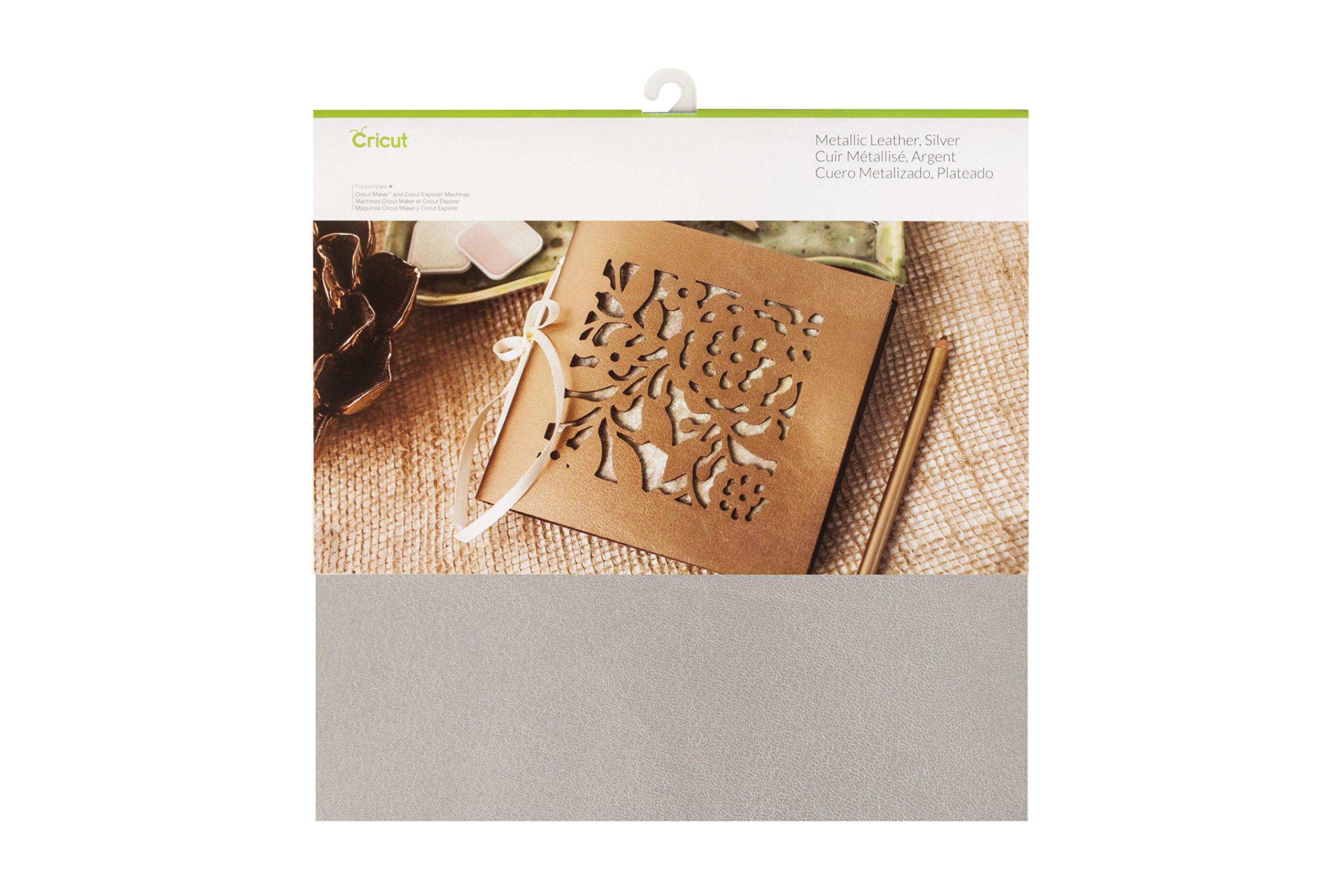 Cuir argenté métallisé Cricut 12 x 12 matériau de découpe