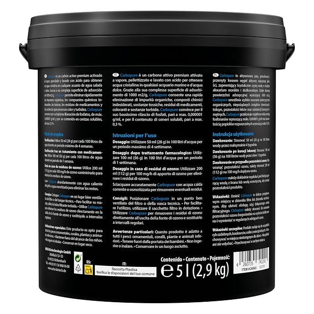 Foto 2 de 6 de Carbón Activo Acuario 5 L - Carbopure Agua Cristalina