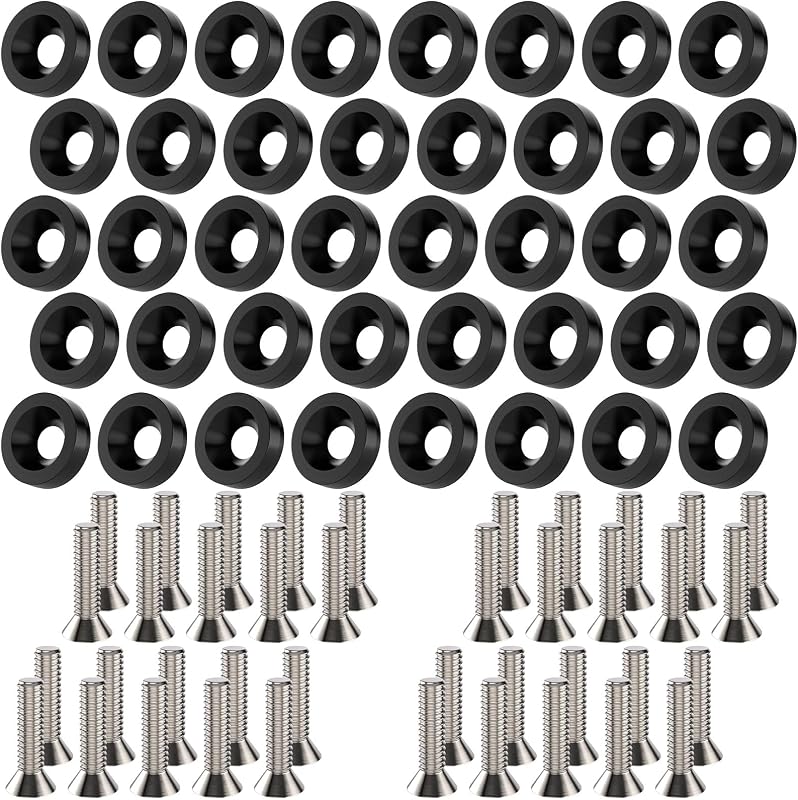 Kit de acabamento para motor Sixzoo com arruelas de para-lama CNC e parafusos M6 – 40 peças