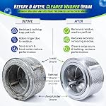 True Fresh Washing Machine Cleaner Tablets 25-Pack - Deep Cleaning Washer cleaner Tablets for Top loader, front Load & HE - Cleans Drum, Tub seal & other Parts Descaler & septic safe