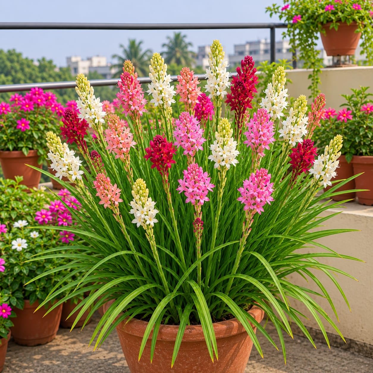 Tuberose (Rajanigandha) Live Flower Plant | Polianthes Tuberosa | Sweet Fragrance, Long Blooming White Flower Plant for Home Garden (Pack of 1 live plant)-image-39
