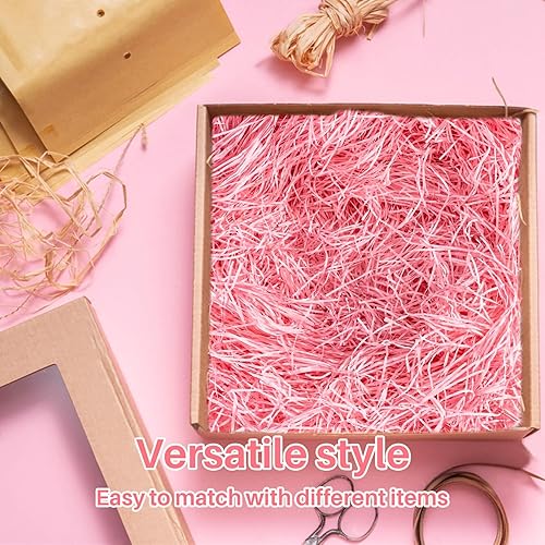 Miniatura 5 de Sukh Papel triturado de pasto de Pascua, relleno de papel de rafia biodegradable como relleno de cesta de confeti para bonita caja de regalo de