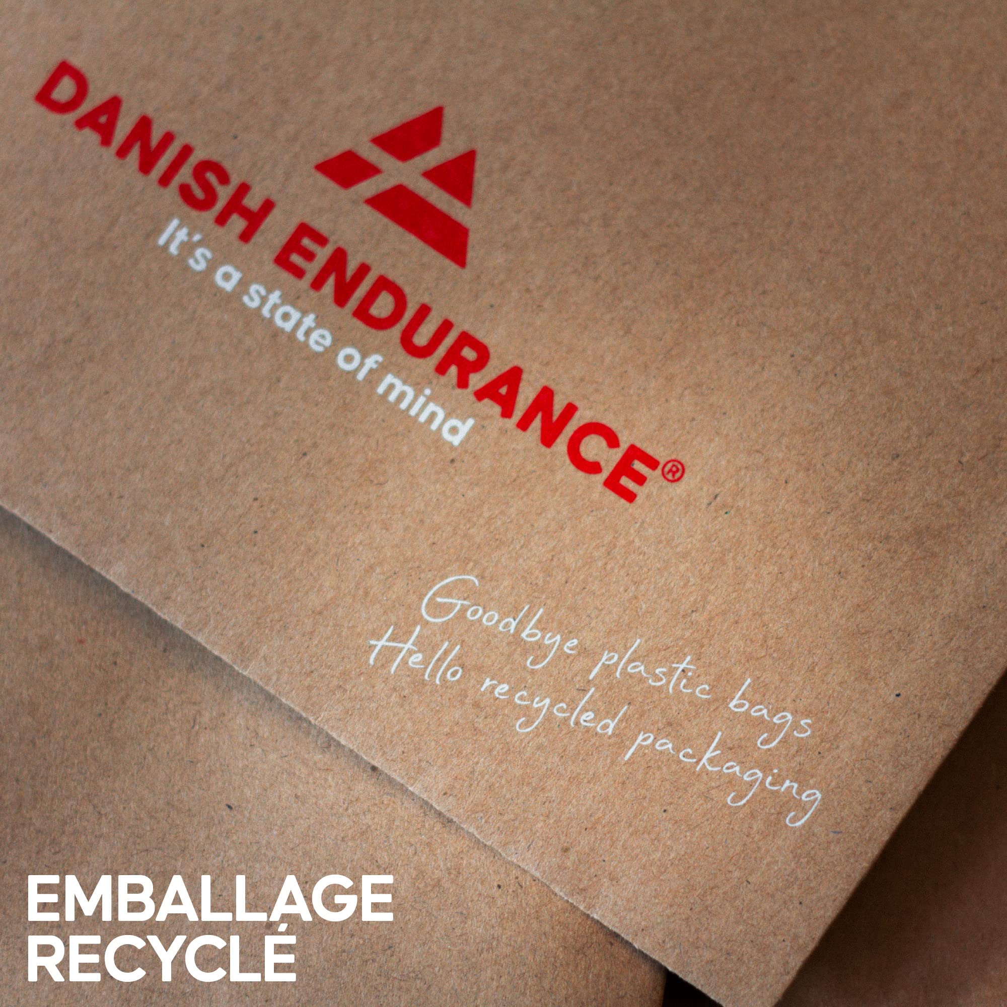 DANISH ENDURANCE Chaussettes de Course Anti-Dérapantes, Support Cheville, Anti-Ampoules, Restent en Place, 2 Paires