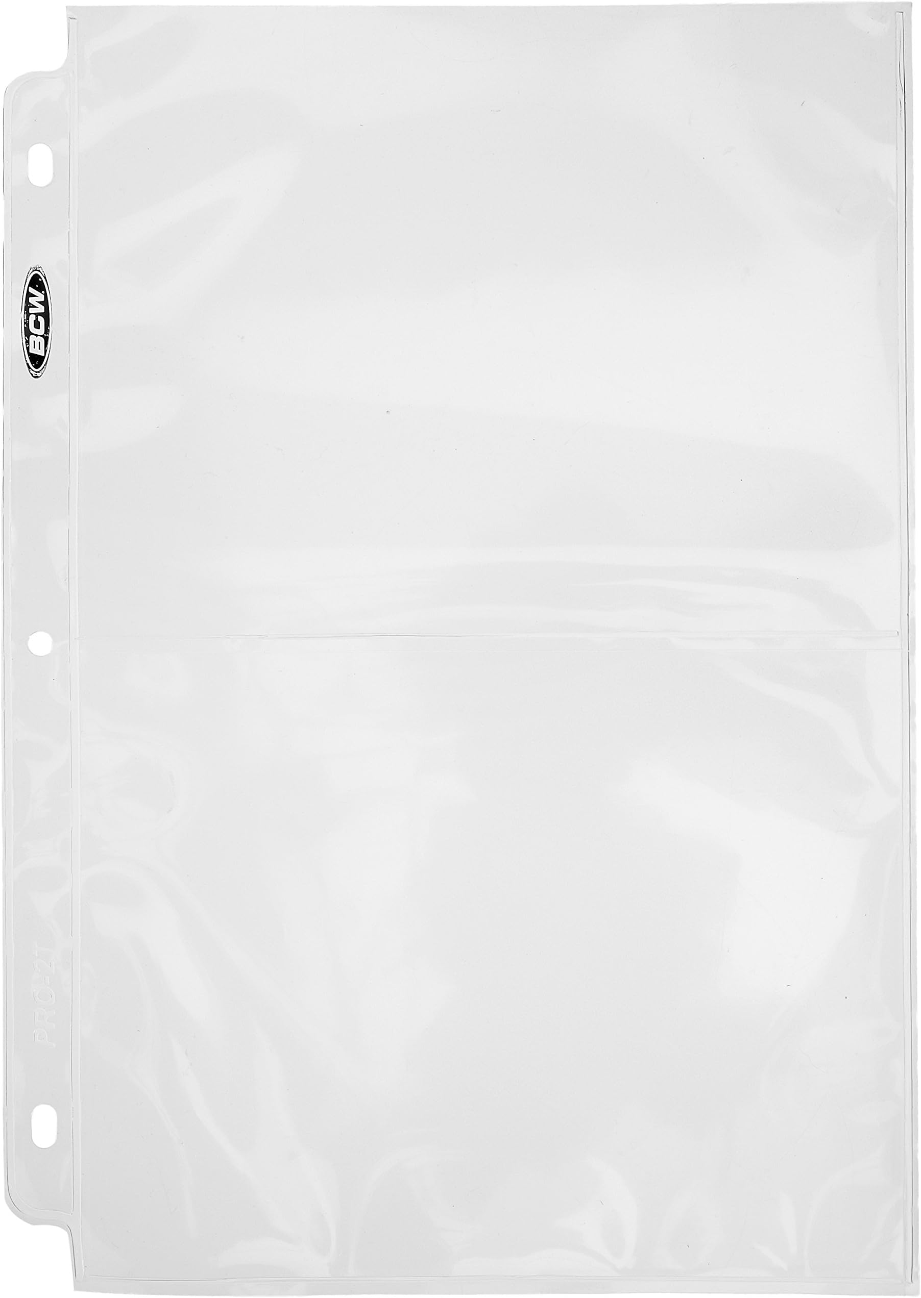 BCW Pro 2Pocket Photo Page Sleeve, 71/8"" x51/2, (100 Count) (1PRO2T