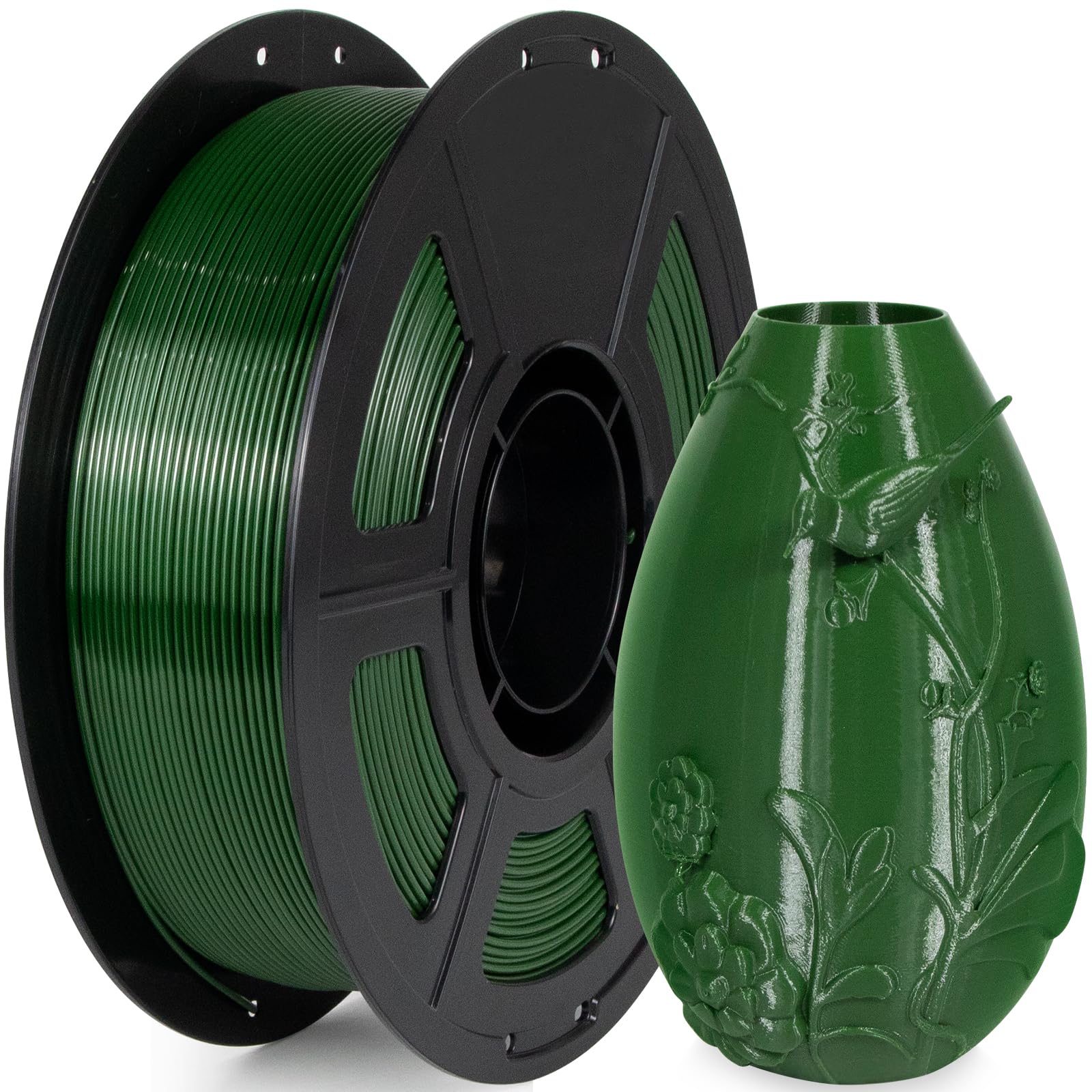 IEMAI PETG Filament 1.75mm 1Kg, Armee Grün PETG 3D Drucker Filament, Kompatibel mit Bambu Lab, AMS, AMSLite, Maßgenauigkeit +/-0.02mm