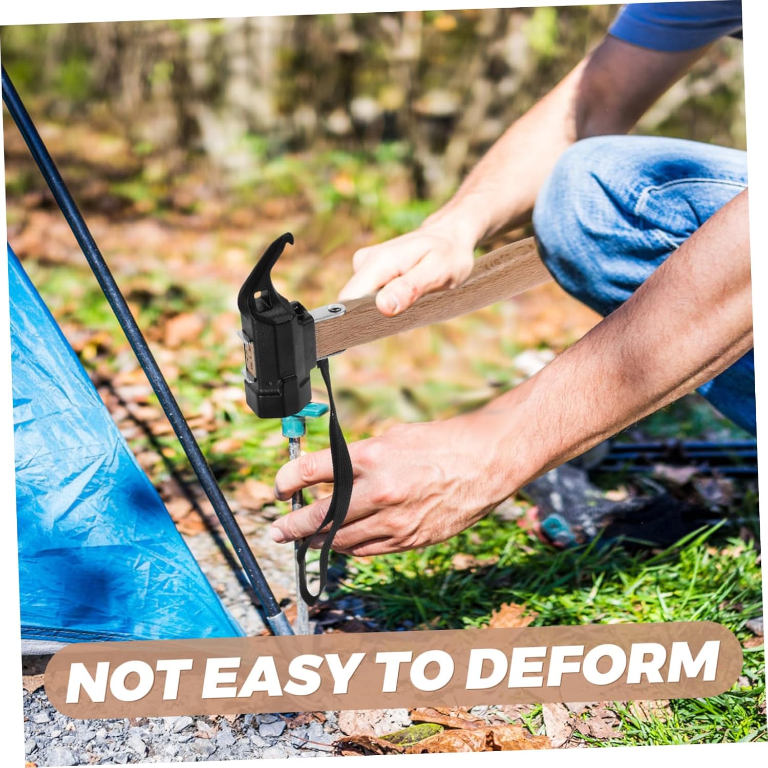 Heavy Duty Tent Stake Hammer for Camping Hiking Ground Nail Mallet Puller Camping Tool Outdoor Gear Accessory