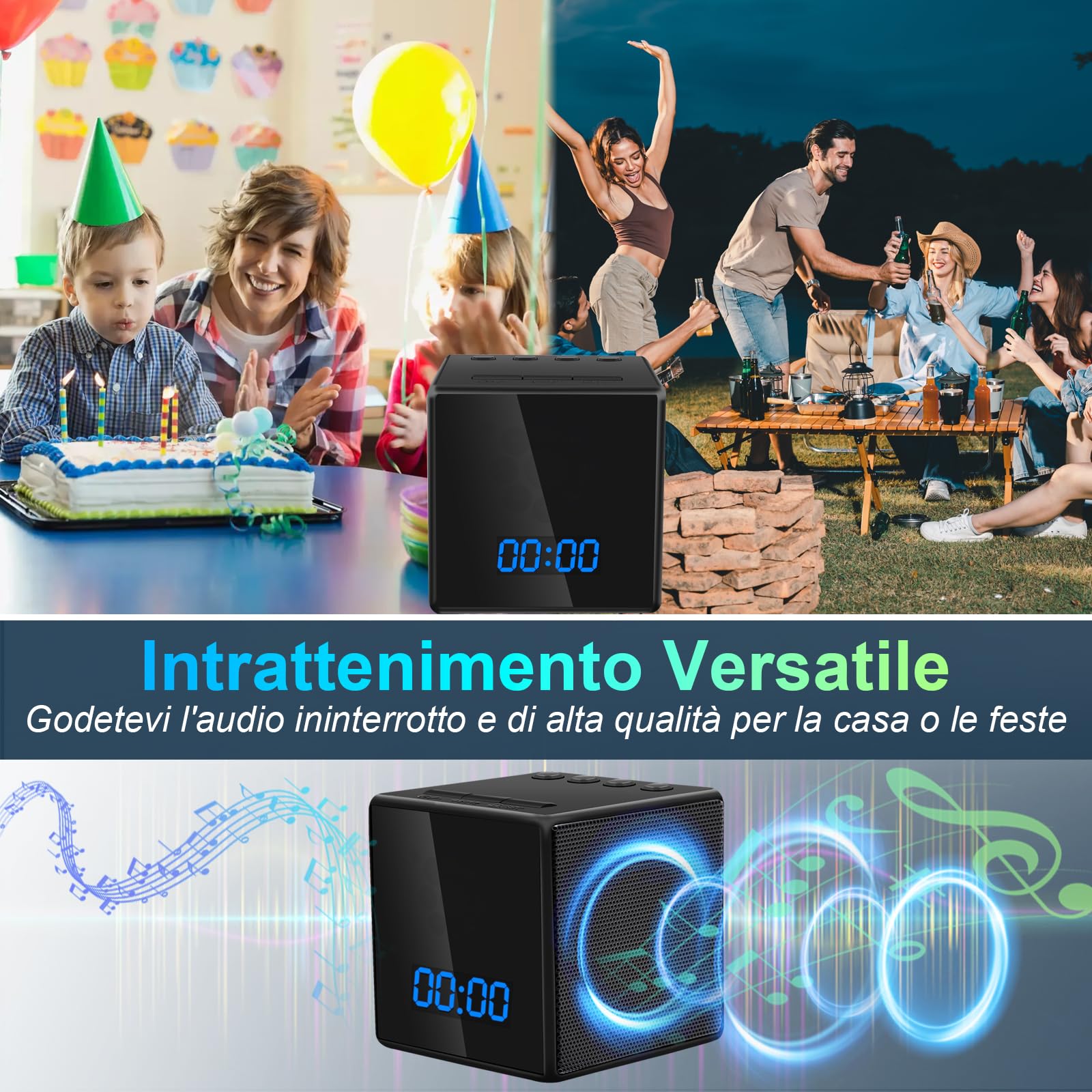 Reolink 2pcs 3MP WiFi Telecamera di Sorveglianza, baby monitor,Panoramica e Inclinazione, Telecamera di Sicurezza per Bambini da Interno Visione Notturna e Visione Remota - E1