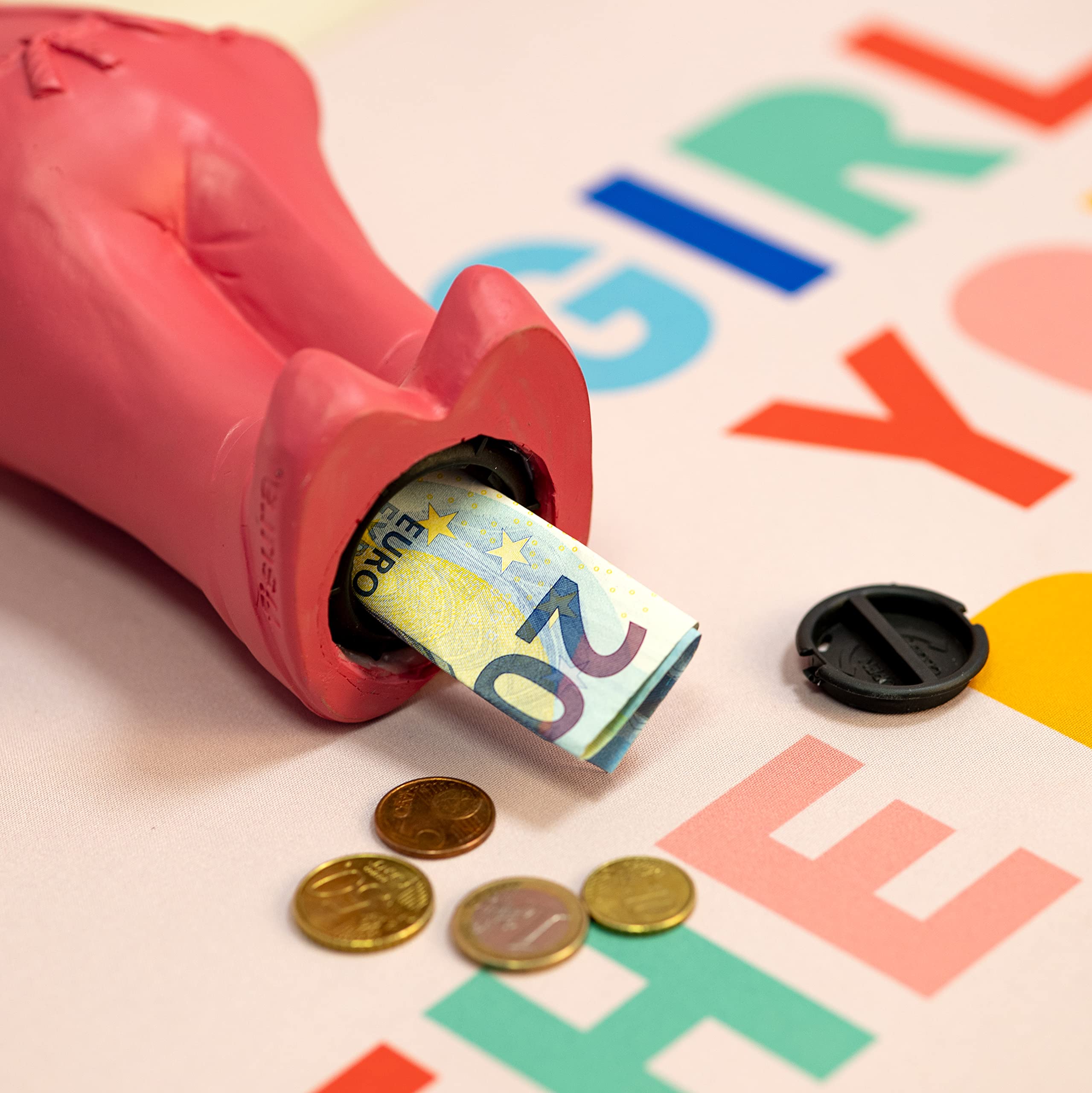 Salvadanaio Gnomo Rosso Originale - Salvadanaio Grande Decorativo Per Adulti E Regali Divertenti - Foto 4