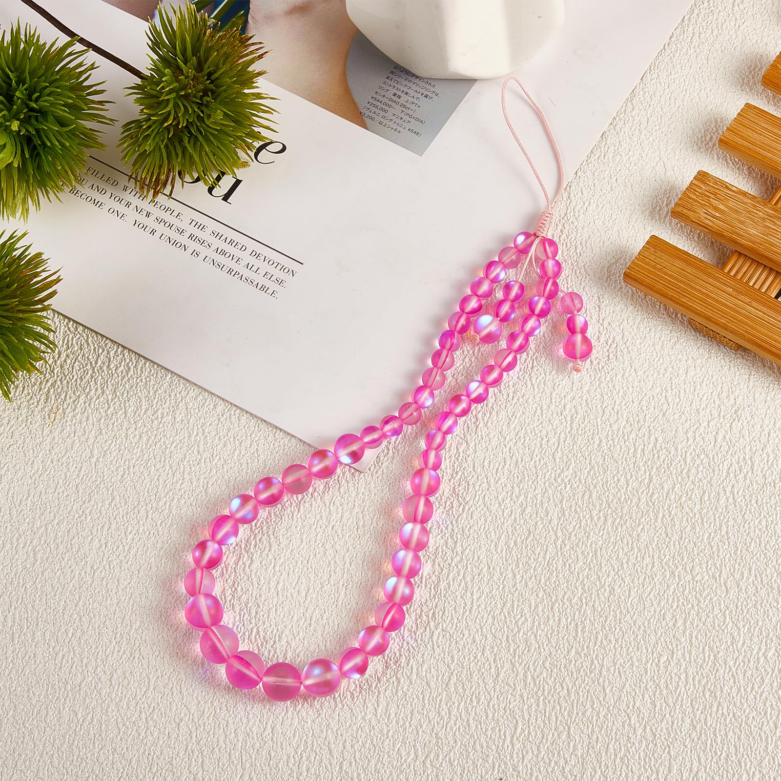 BEEFLYING Sangle De Téléphone Portable En Perles De Verre, Chaîne De