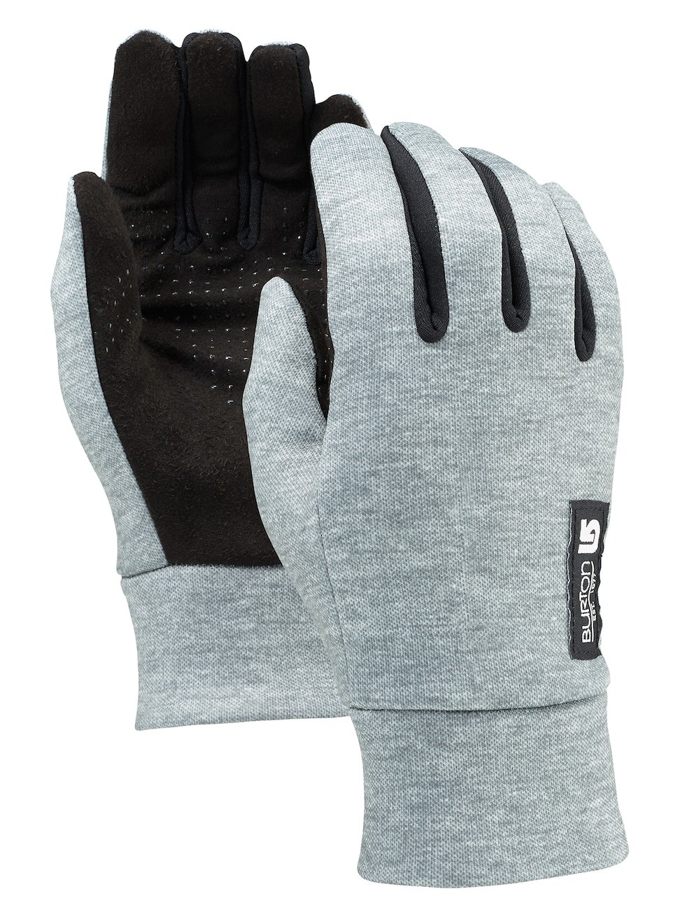 BURTON Women's Touch N Go Glove Liners Touchscreen Control (Heathered Grey, Large)